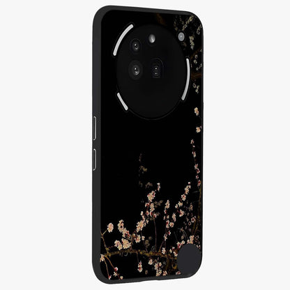 Petal Moon Light With Custom Name Glass Case upright view showcasing elegant floral moon artwork with personalized aesthetic.