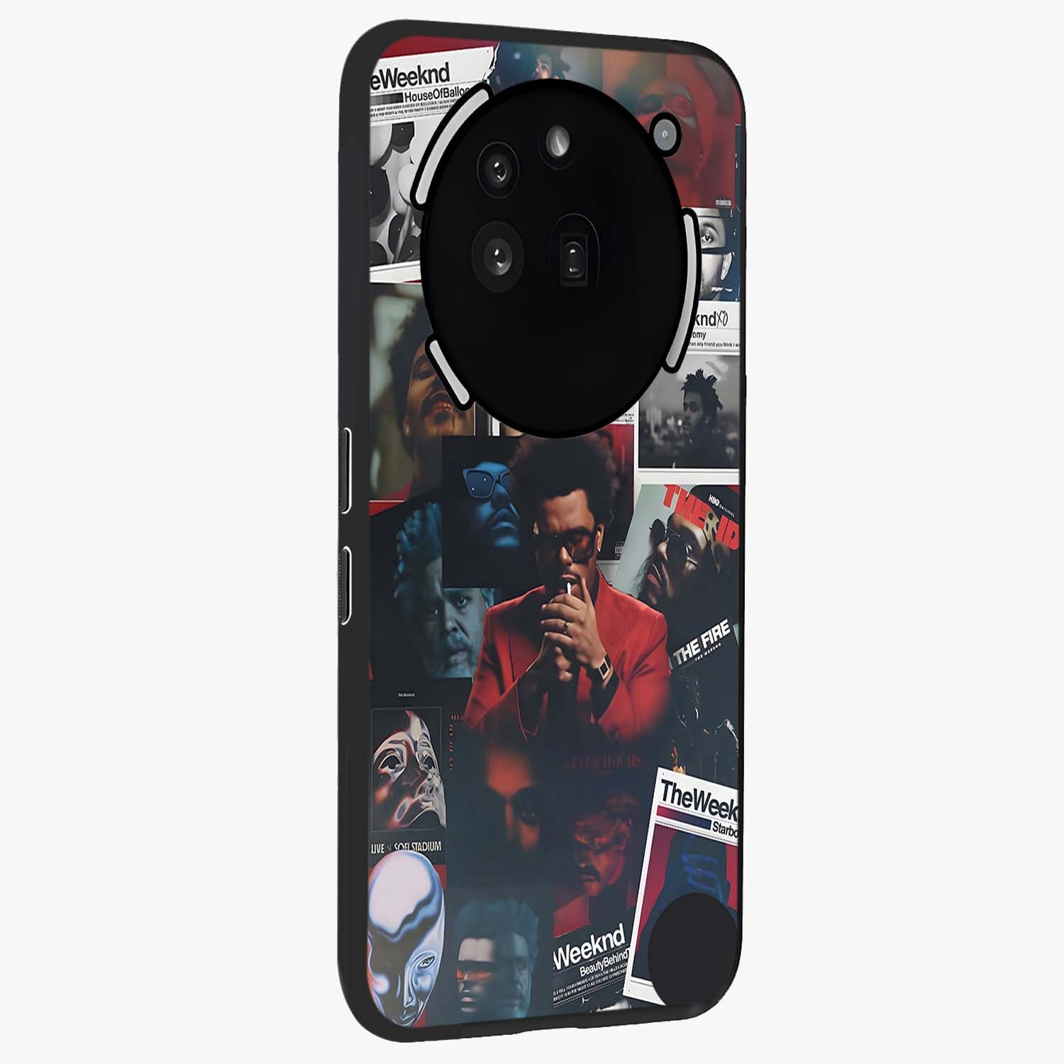 The Weeknd Glass Case upright view showcasing bold music themed artwork with contemporary artistic style.