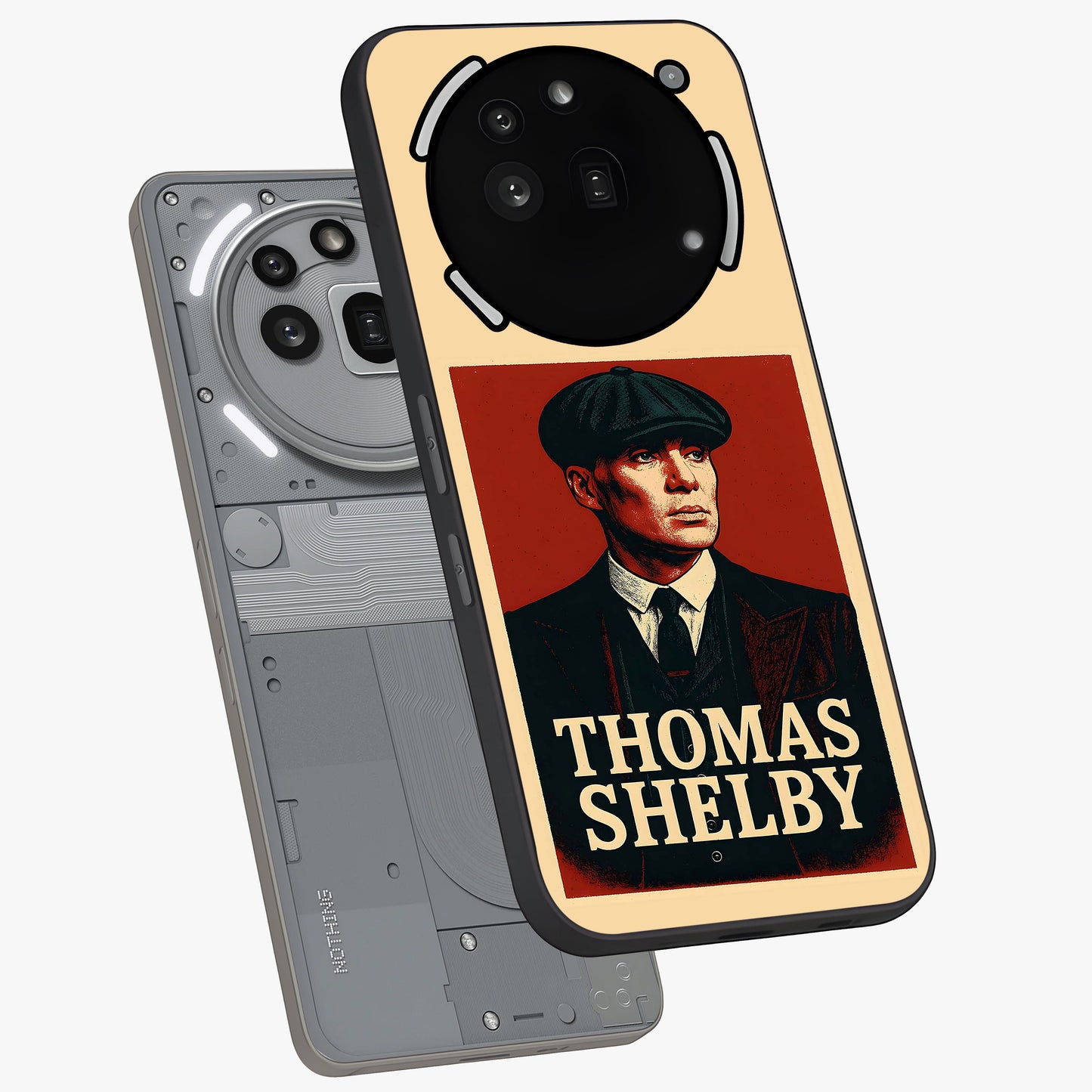 Vintage Mafia Authority Glass Case displayed in angled mockup highlighting powerful retro design with classic gangster aesthetic.