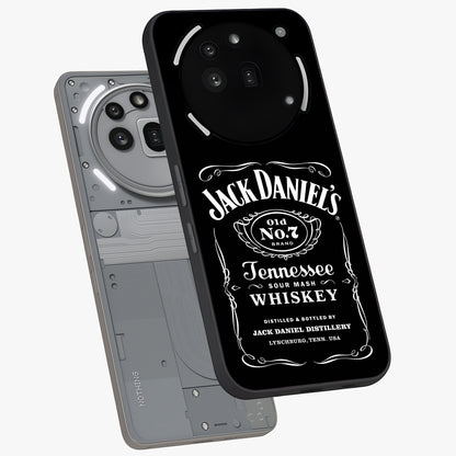 Vintage Whiskey Heritage Glass Case displayed in angled mockup highlighting retro beverage themed design with heritage aesthetic.
