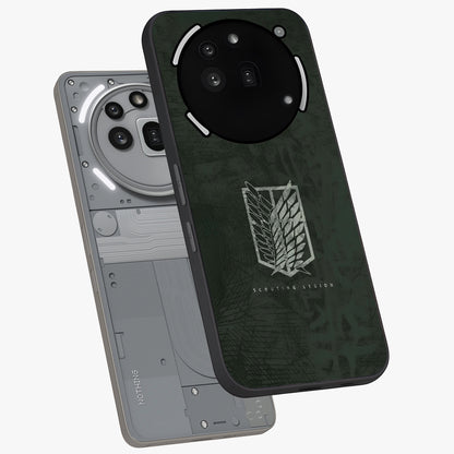 Wings Of Freedom Glass Case displayed in angled mockup highlighting graceful wing design with inspirational aesthetic.