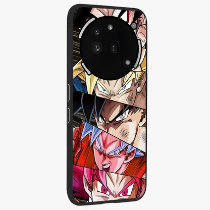 Anime Character Glass Case upright view showcasing expressive anime artwork with bold graphic style.