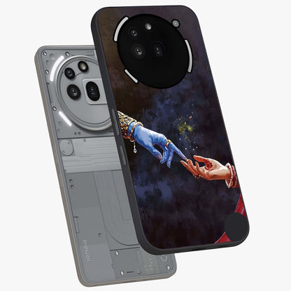 Divine Touch Eternal Glass Case displayed in angled mockup highlighting elegant divine inspired design with calm aesthetic style.