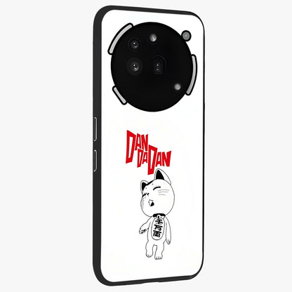 Playful Spirit Charm Glass Case upright view showcasing vibrant charm artwork with fun artistic theme.