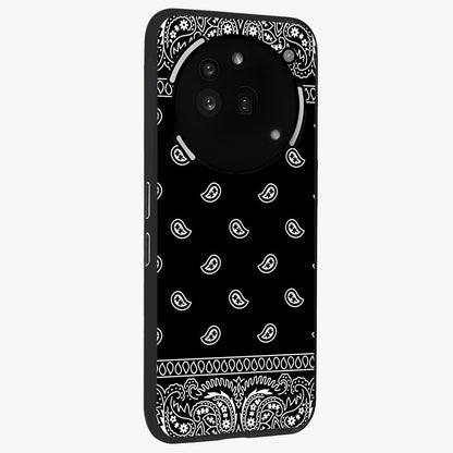 Retro Rebel Threads Glass Case upright view showcasing stylish vintage artwork with bold retro theme.