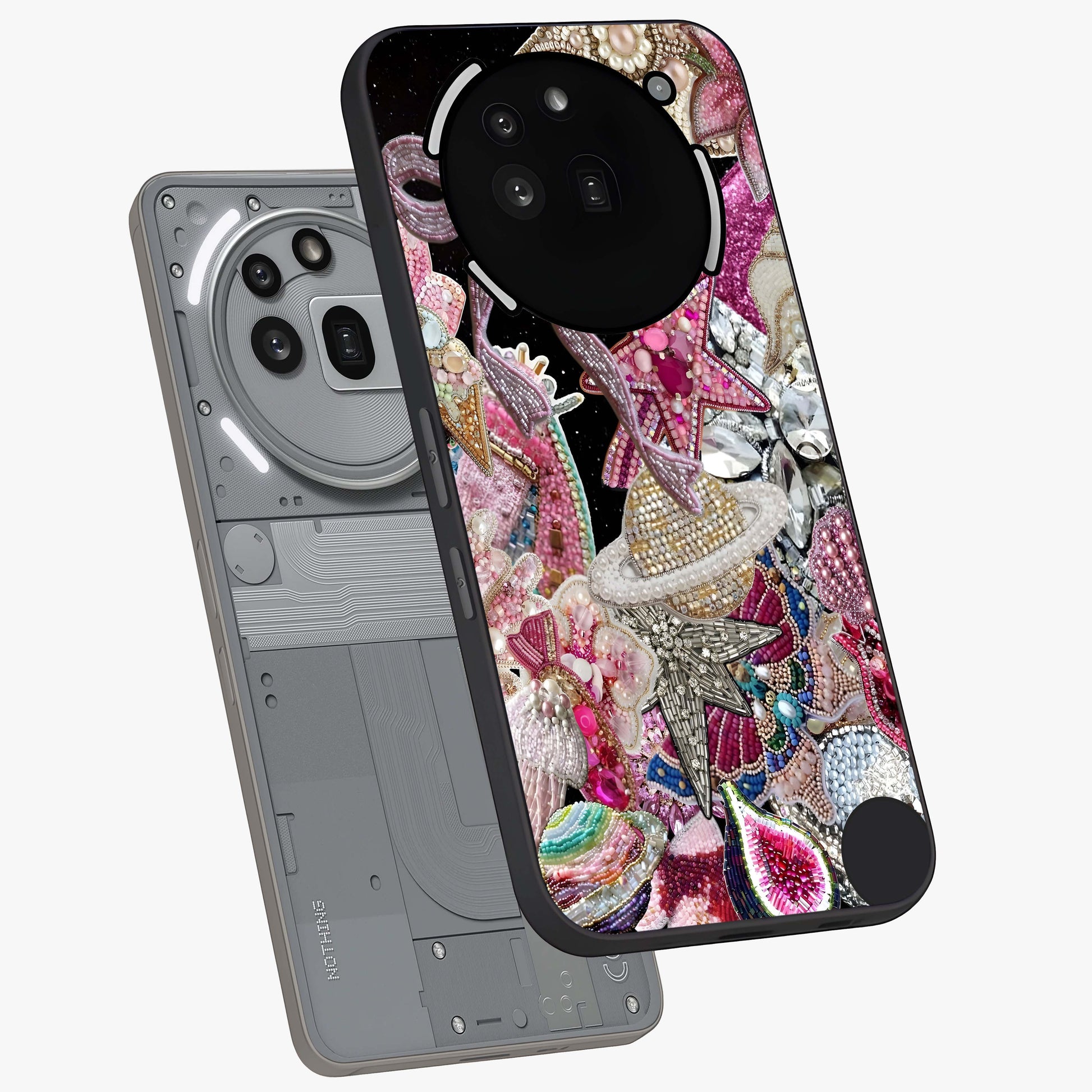 Starlit Jewel Dream Glass Case displayed in angled mockup highlighting glowing celestial jewel design with dreamy aesthetic.