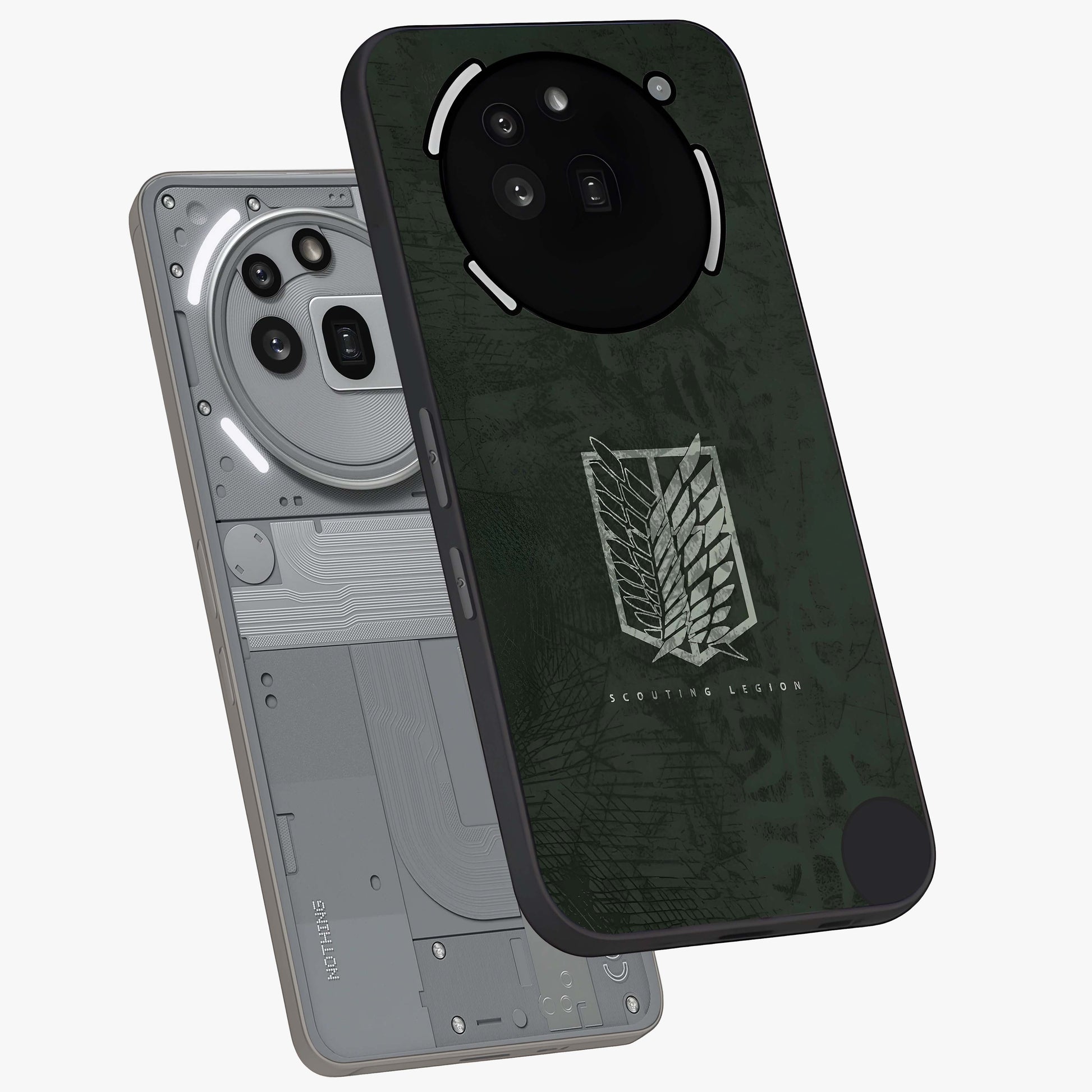 Wings Of Freedom Glass Case displayed in angled mockup highlighting graceful wing design with inspirational aesthetic.