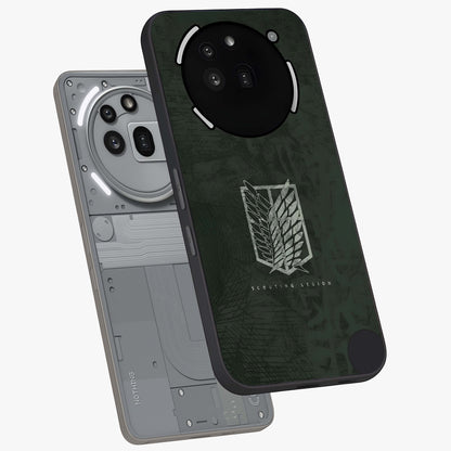 Wings Of Freedom Glass Case displayed in angled mockup highlighting graceful wing design with inspirational aesthetic.