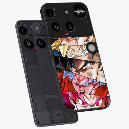 Anime Character Glass Case displayed in angled mockup highlighting colorful anime character illustration.