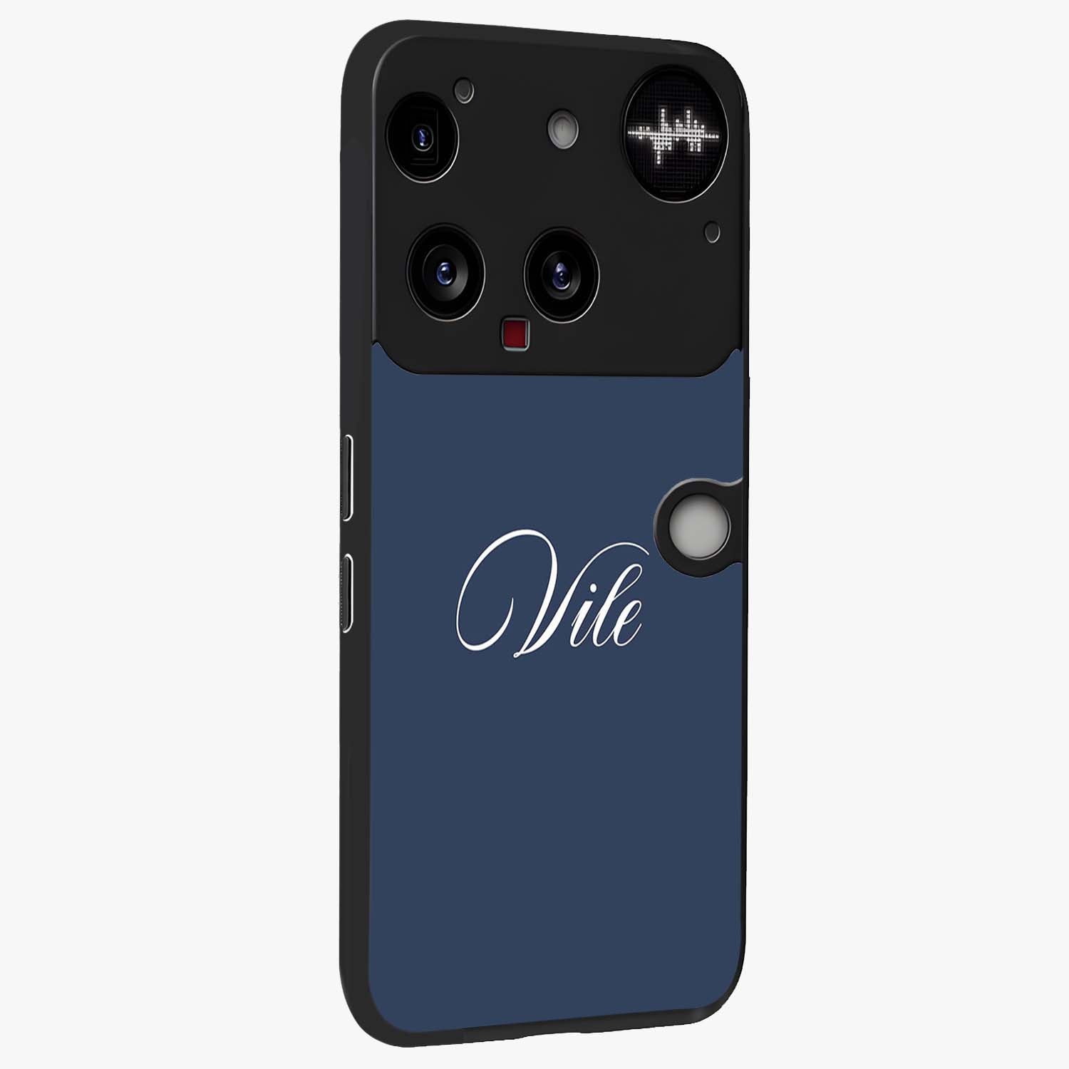 Blue Vintage Floral Pattern Glass Case displayed in angled mockup highlighting classic blue floral pattern and retro aesthetic design.