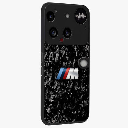 Carbon Speed Mark Glass Case upright view showcasing modern carbon speed graphic with bold automotive theme.