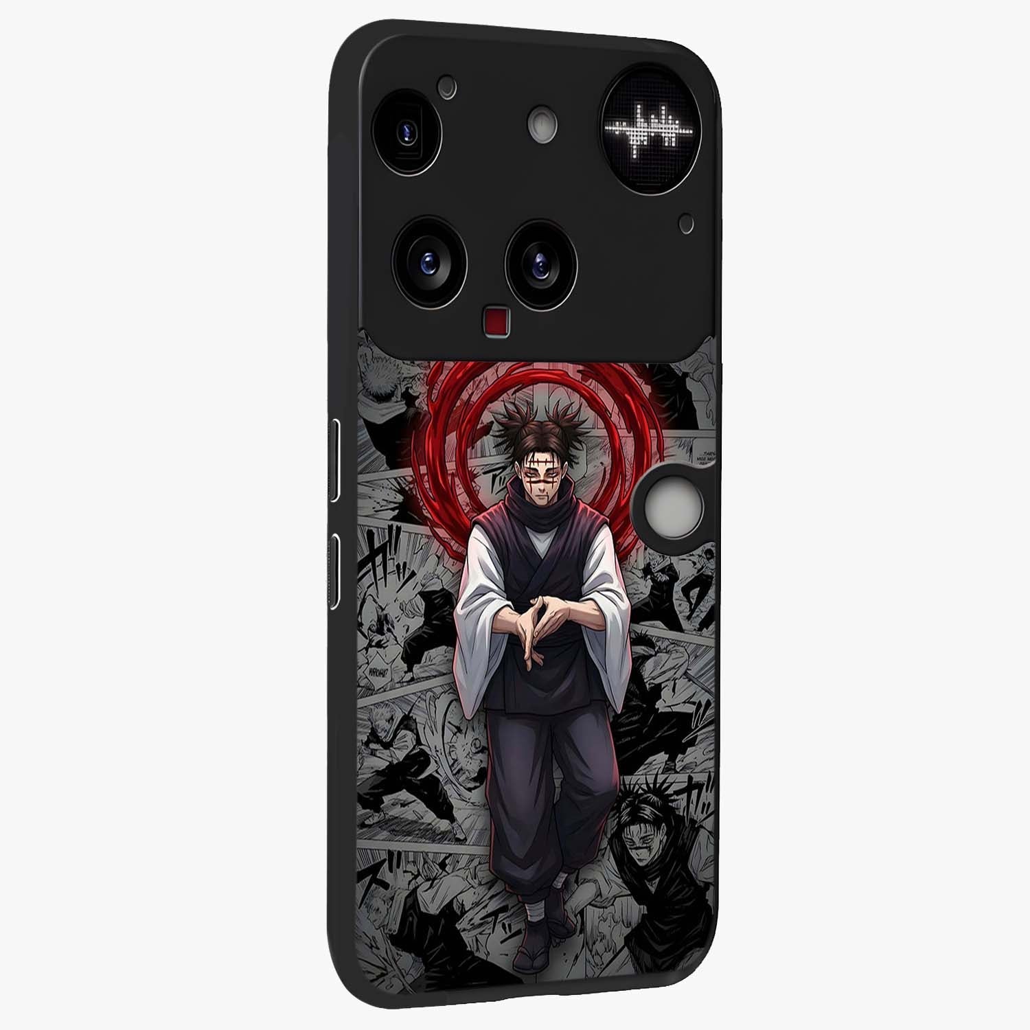 Cursed Ritual Ascension Glass Case upright view showcasing powerful ascension artwork with dark fantasy theme.