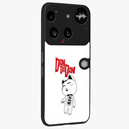 Playful Spirit Charm Glass Case upright view showcasing vibrant charm artwork with fun artistic theme.