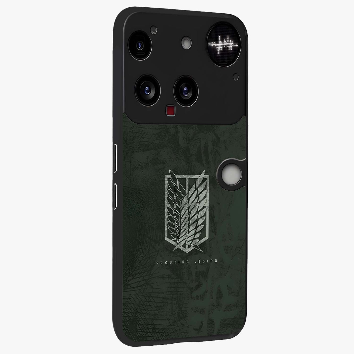 Wings Of Freedom Glass Case upright view showcasing powerful wings artwork with freedom themed design.