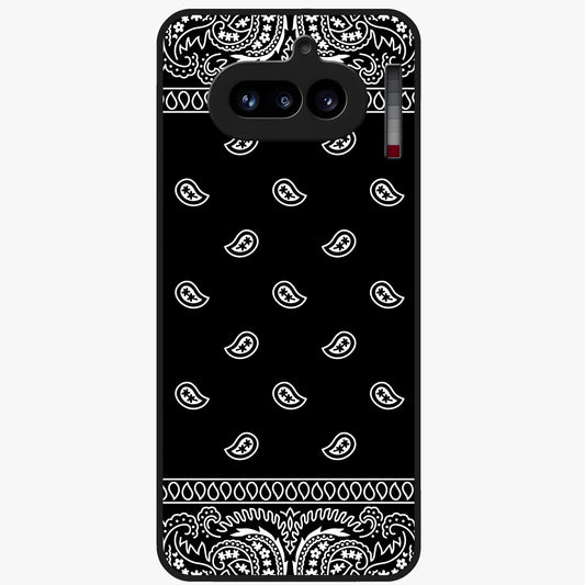 Retro Rebel Threads Glass Case showing flat back view with vintage street style artwork and glossy glass finish.
