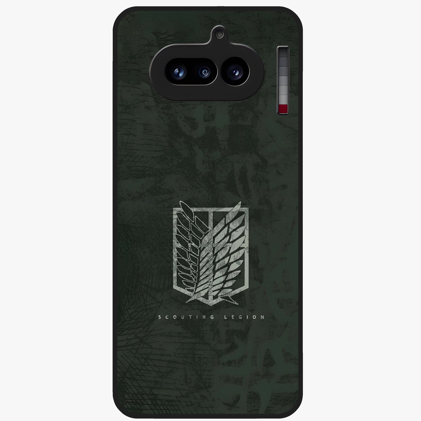 Wings Of Freedom Glass Case showing flat back view with symbolic wings artwork and glossy glass finish.