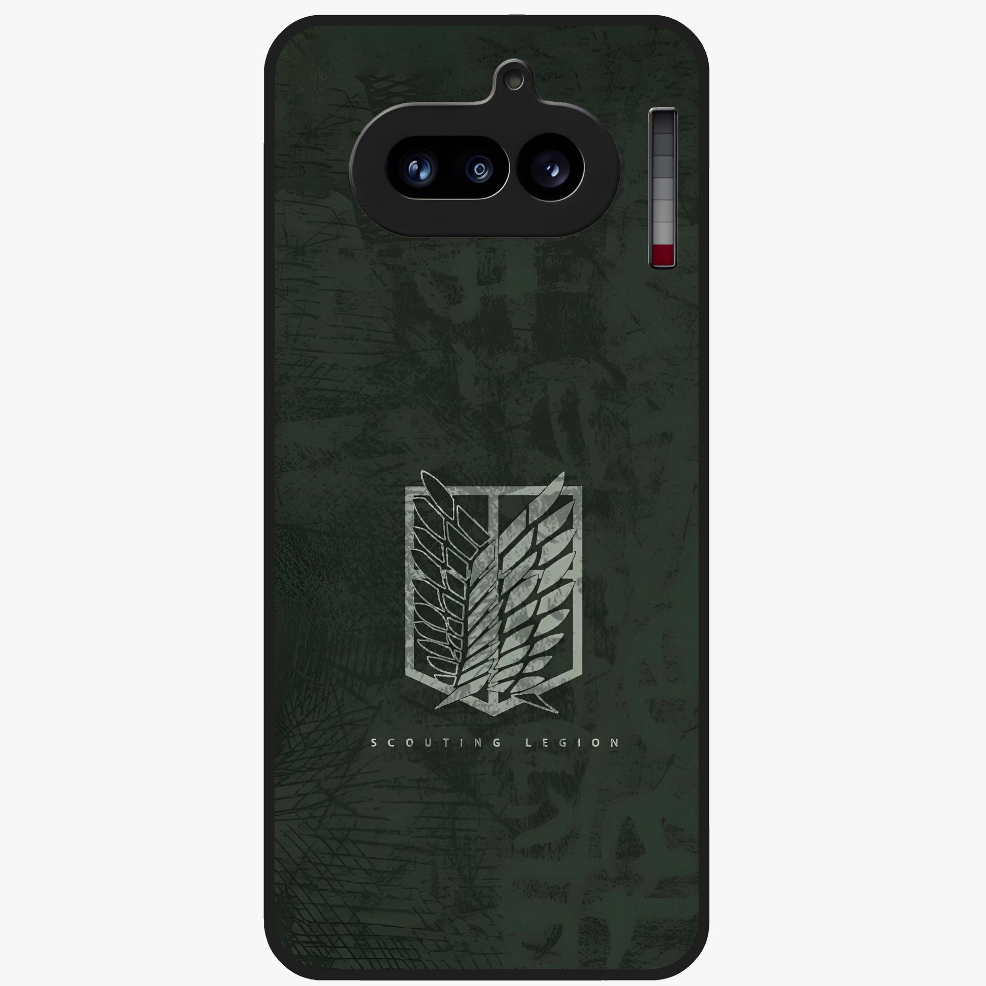 Wings Of Freedom Glass Case showing flat back view with symbolic wings artwork and glossy glass finish.
