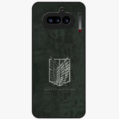Wings Of Freedom Glass Case showing flat back view with symbolic wings artwork and glossy glass finish.