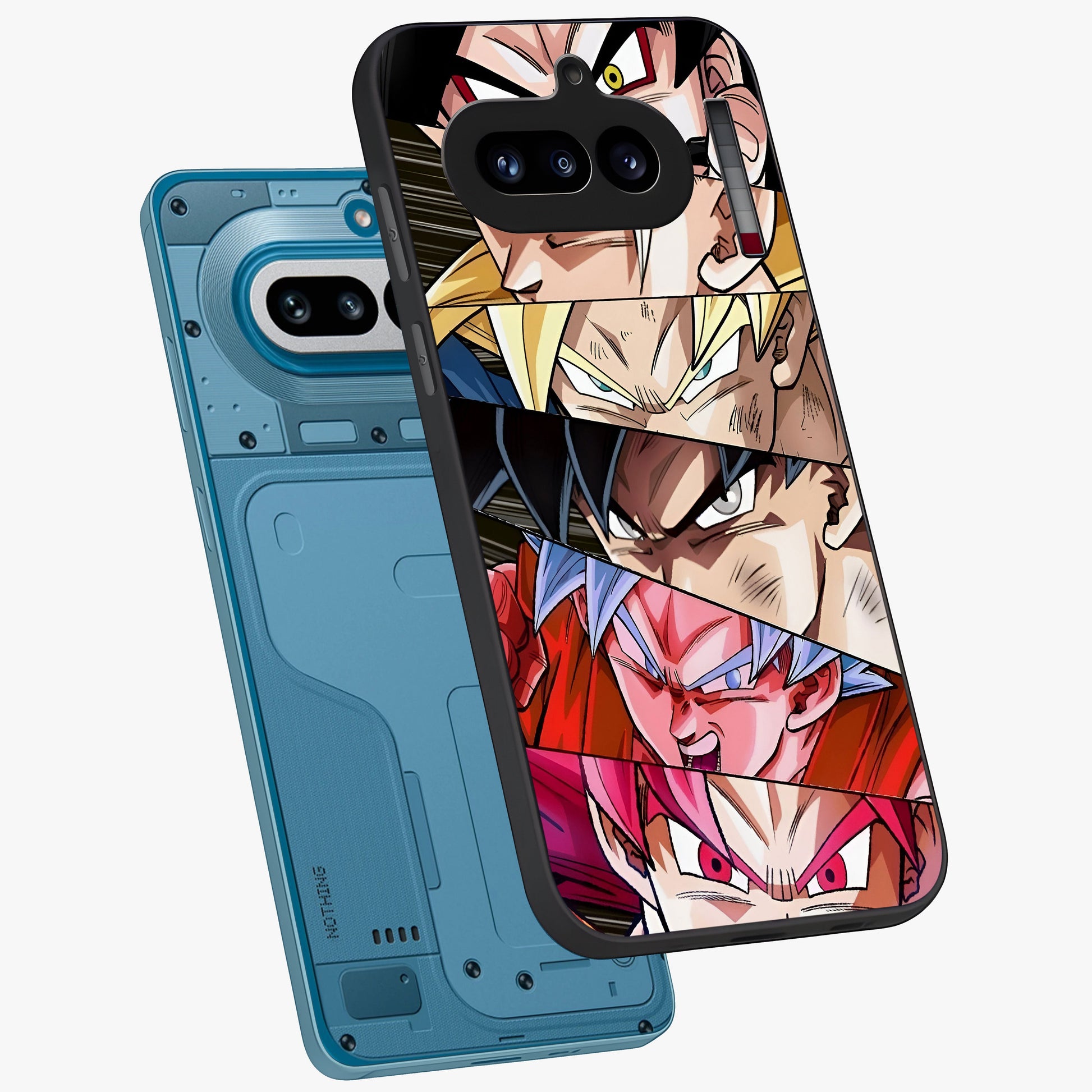 Anime Character Glass Case displayed in angled mockup highlighting colorful anime character illustration.