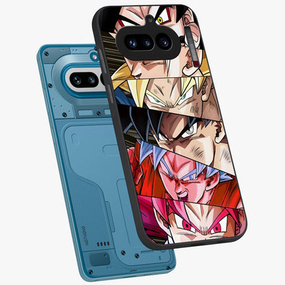 Anime Character Glass Case displayed in angled mockup highlighting colorful anime character illustration.