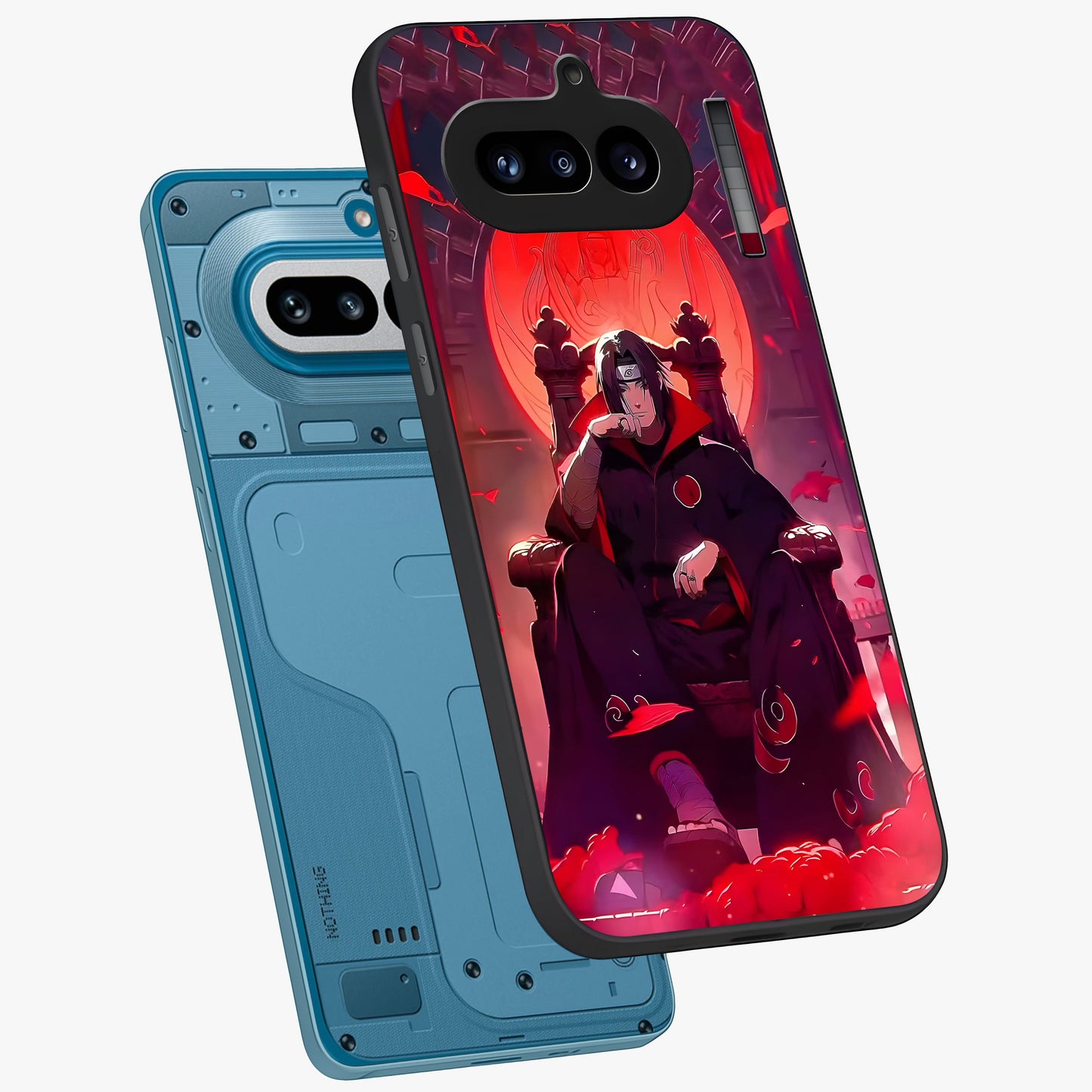 Blood Moon Sovereign Glass Case displayed in angled mockup highlighting dark celestial moon design and dramatic theme.