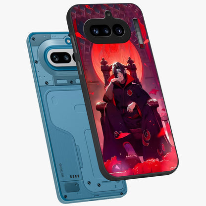Blood Moon Sovereign Glass Case displayed in angled mockup highlighting dark celestial moon design and dramatic theme.