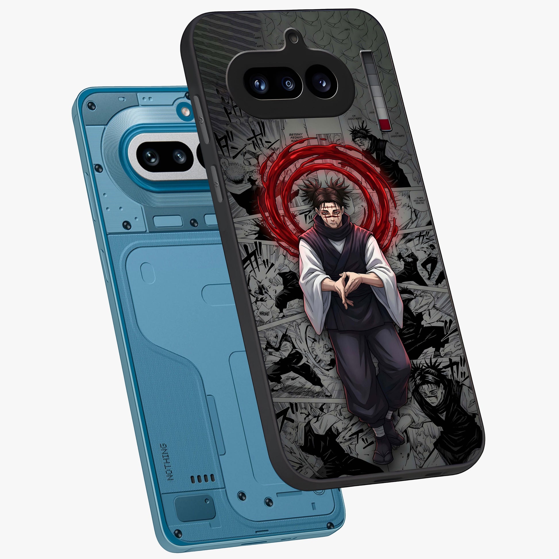 Cursed Ritual Ascension Glass Case displayed in angled mockup highlighting mystical ritual illustration with supernatural aesthetic.