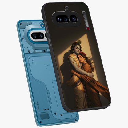Divine Eternal Love Glass Case displayed in angled mockup highlighting elegant divine inspired design with peaceful aesthetic.