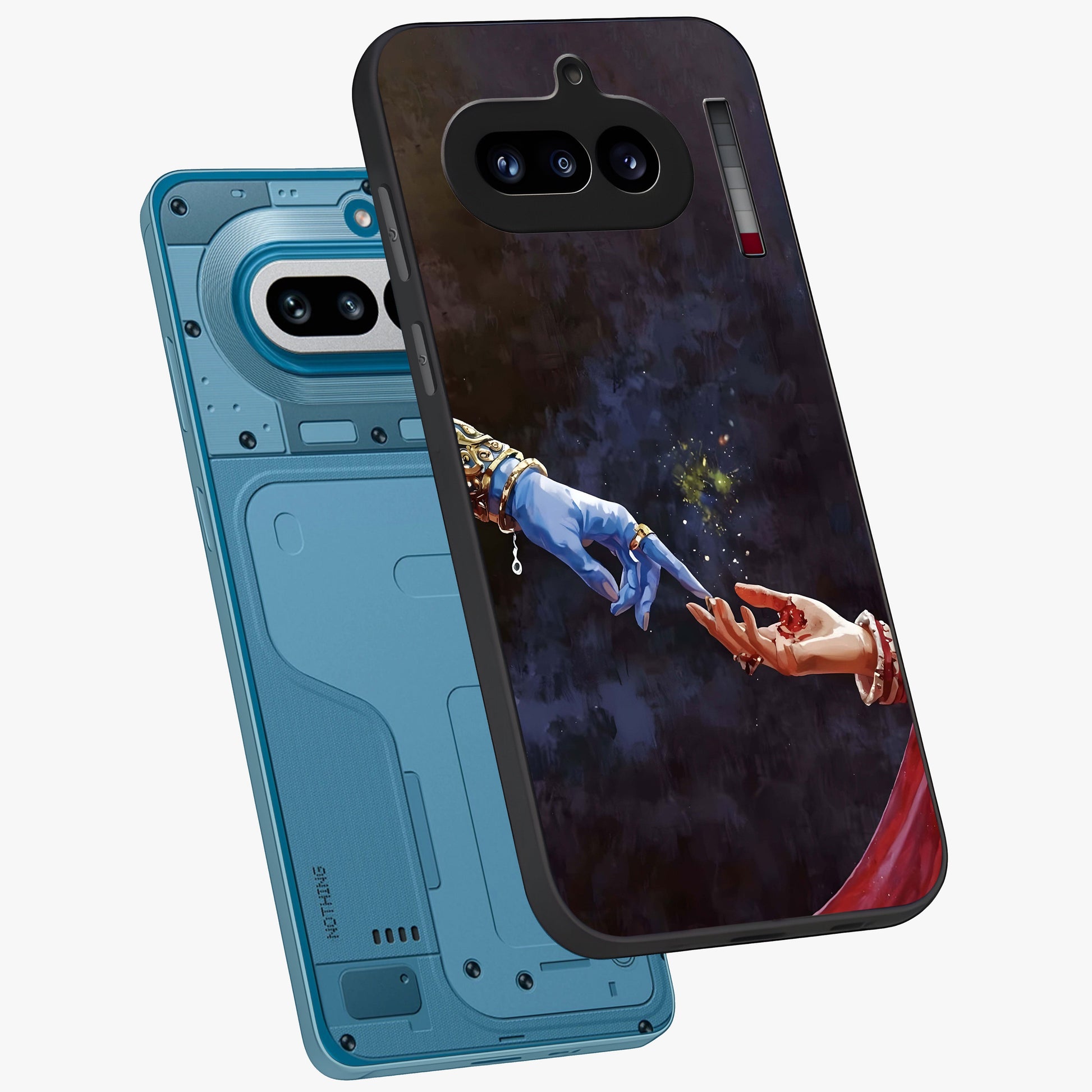 Divine Touch Eternal Glass Case displayed in angled mockup highlighting elegant divine inspired design with calm aesthetic style.