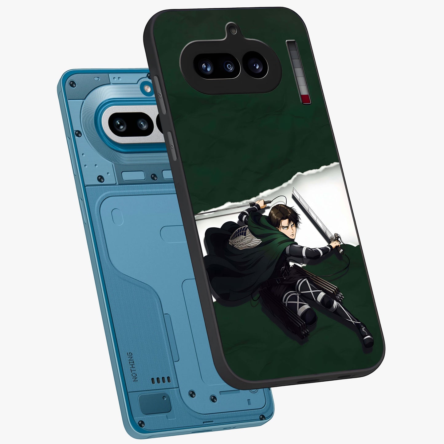 Emerald War Vanguard Glass Case displayed in angled mockup highlighting intense battle inspired design with emerald tone aesthetic.
