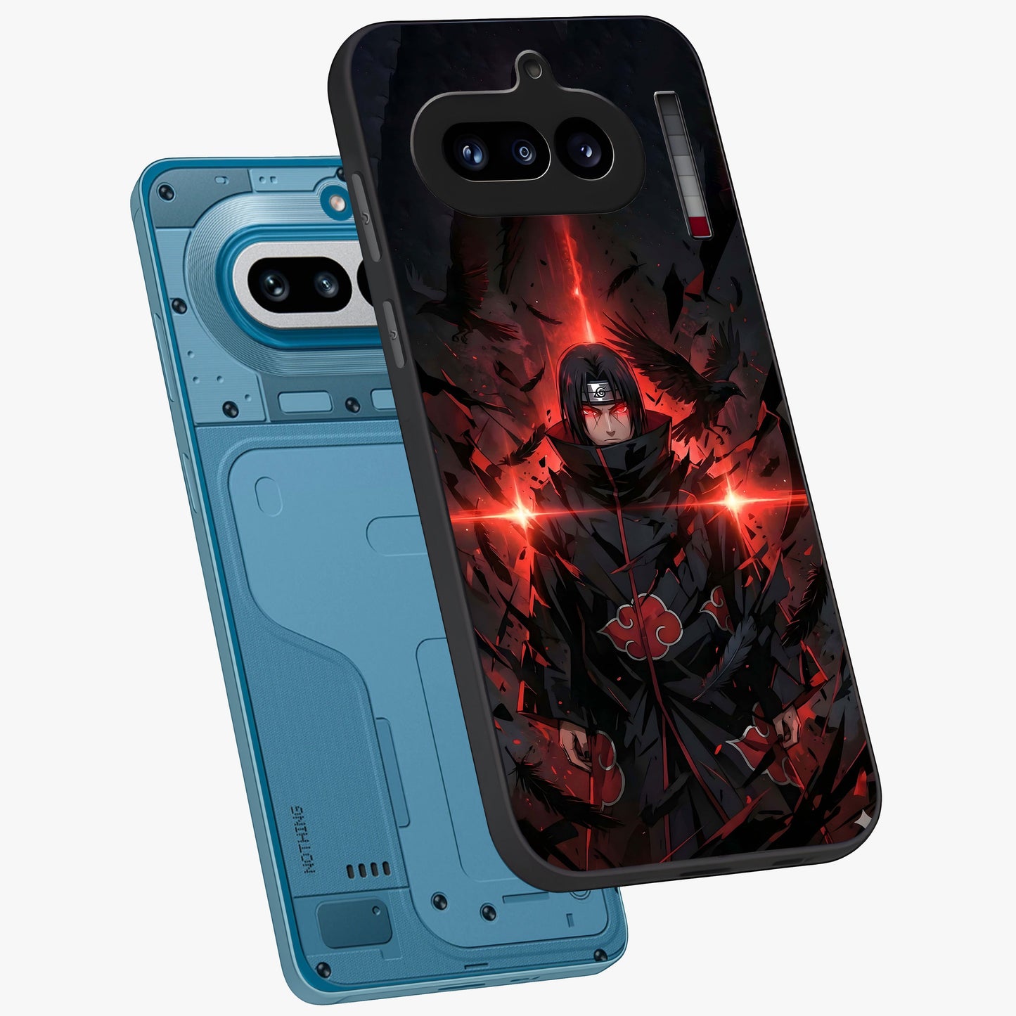 Focus Mode On Glass Case displayed in angled mockup highlighting clean minimal text artwork with modern aesthetic style.