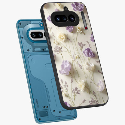 Lilac Breeze Harmony Glass Case displayed in angled mockup highlighting calm lilac breeze design with soothing aesthetic style.
