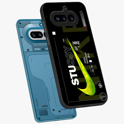 Neon Street Edition Glass Case displayed in angled mockup highlighting vibrant urban design with bold street aesthetic.