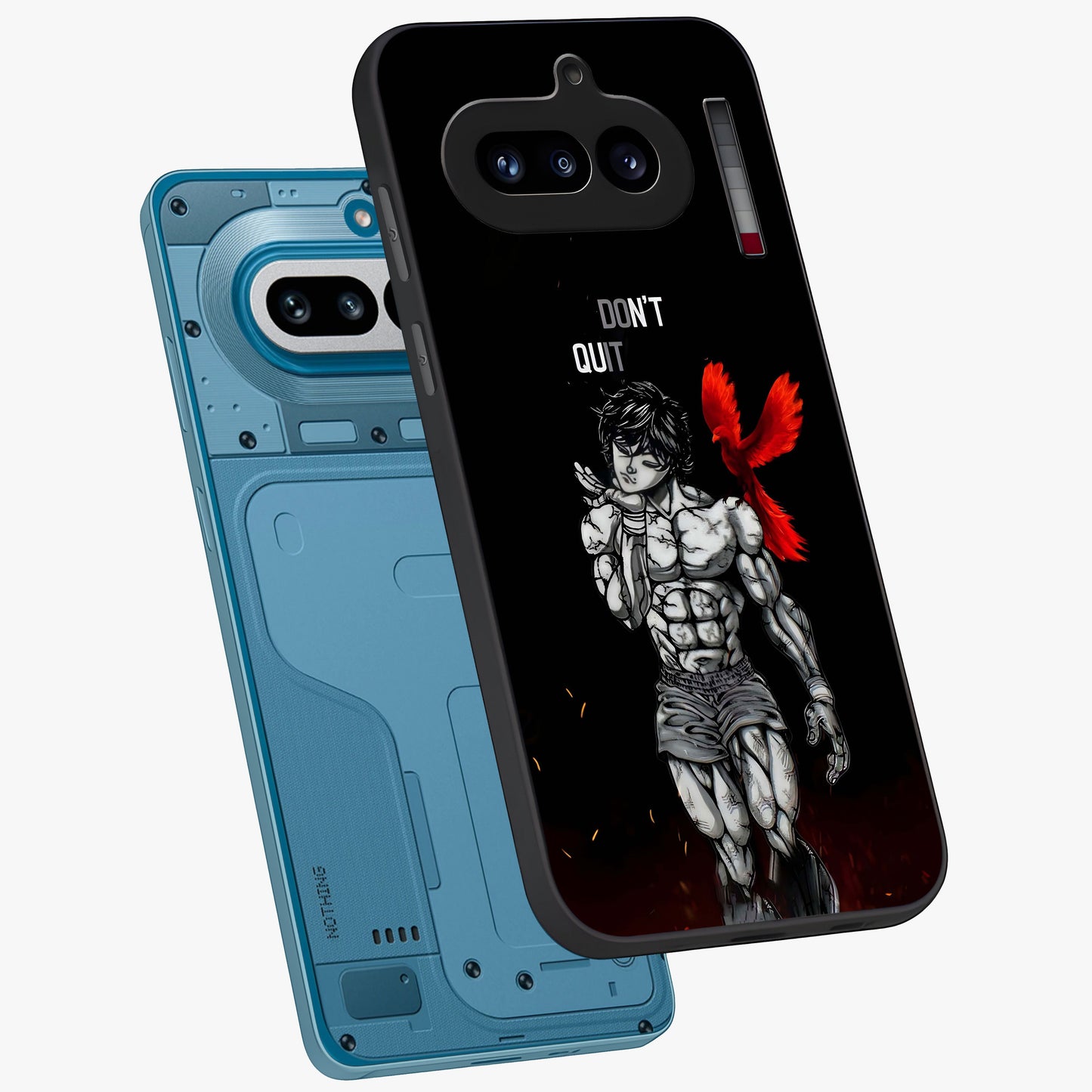 Rise Beyond Limits Glass Case displayed in angled mockup highlighting inspiring message design with modern aesthetic style.