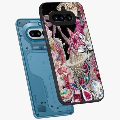 Starlit Jewel Dream Glass Case displayed in angled mockup highlighting glowing celestial jewel design with dreamy aesthetic.