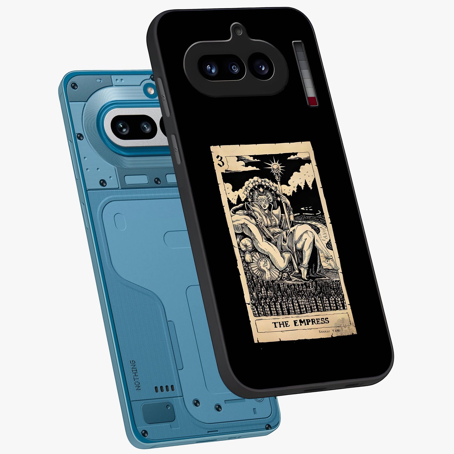 The Empress Glass Case displayed in angled mockup highlighting elegant royal design with majestic aesthetic style.
