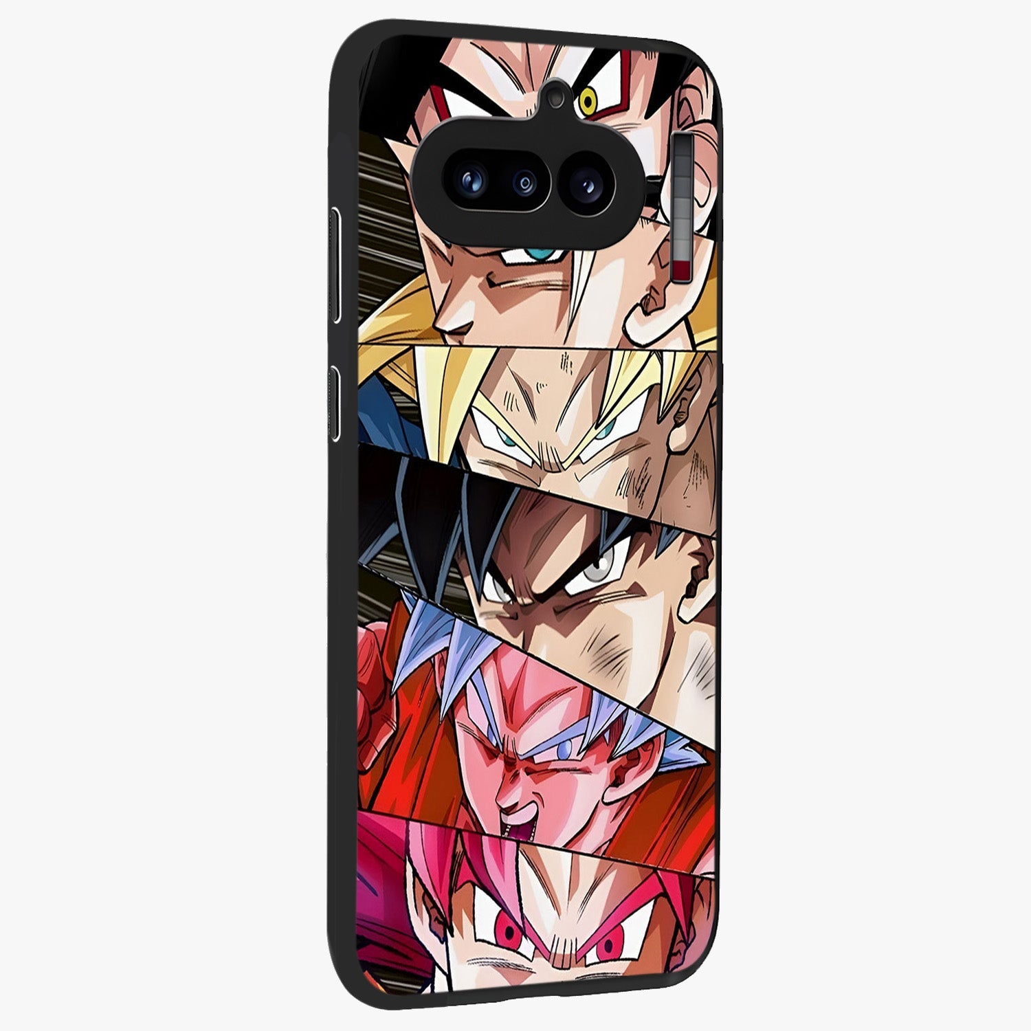 Anime Character Glass Case upright view showcasing expressive anime artwork with bold graphic style.