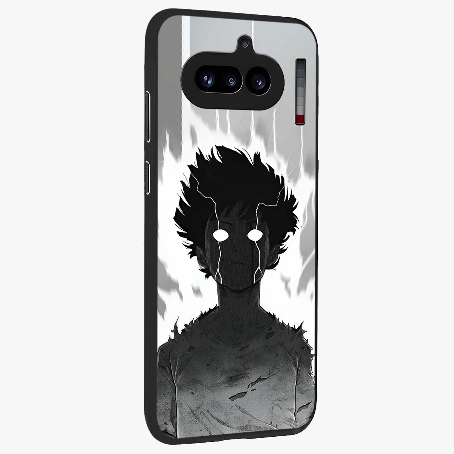 Awakened Inner Rage Glass Case upright view showcasing dramatic artwork with strong expressive aesthetic.