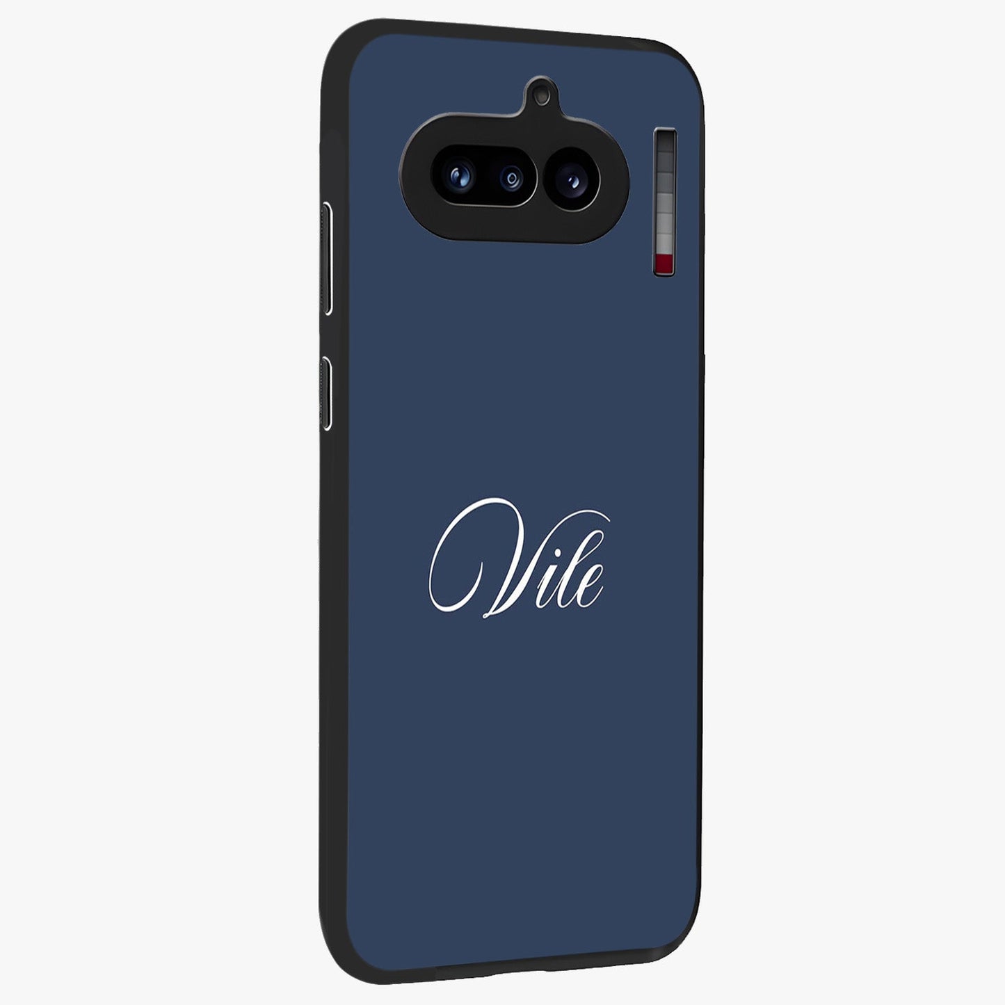 Blue Vintage Floral Pattern Glass Case displayed in angled mockup highlighting classic blue floral pattern and retro aesthetic design.