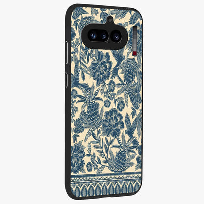 Heirloom Wild Bloom Glass Case upright view showcasing delicate wildflower artwork with timeless floral theme.