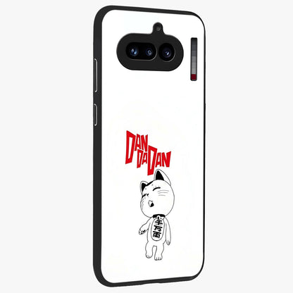 Playful Spirit Charm Glass Case upright view showcasing vibrant charm artwork with fun artistic theme.