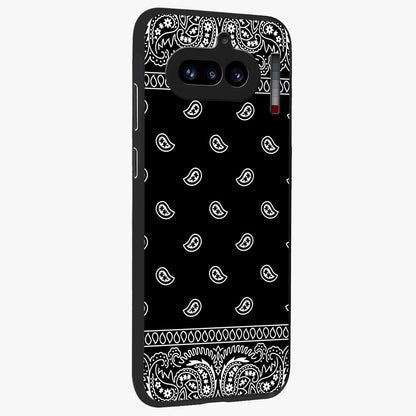 Retro Rebel Threads Glass Case upright view showcasing stylish vintage artwork with bold retro theme.
