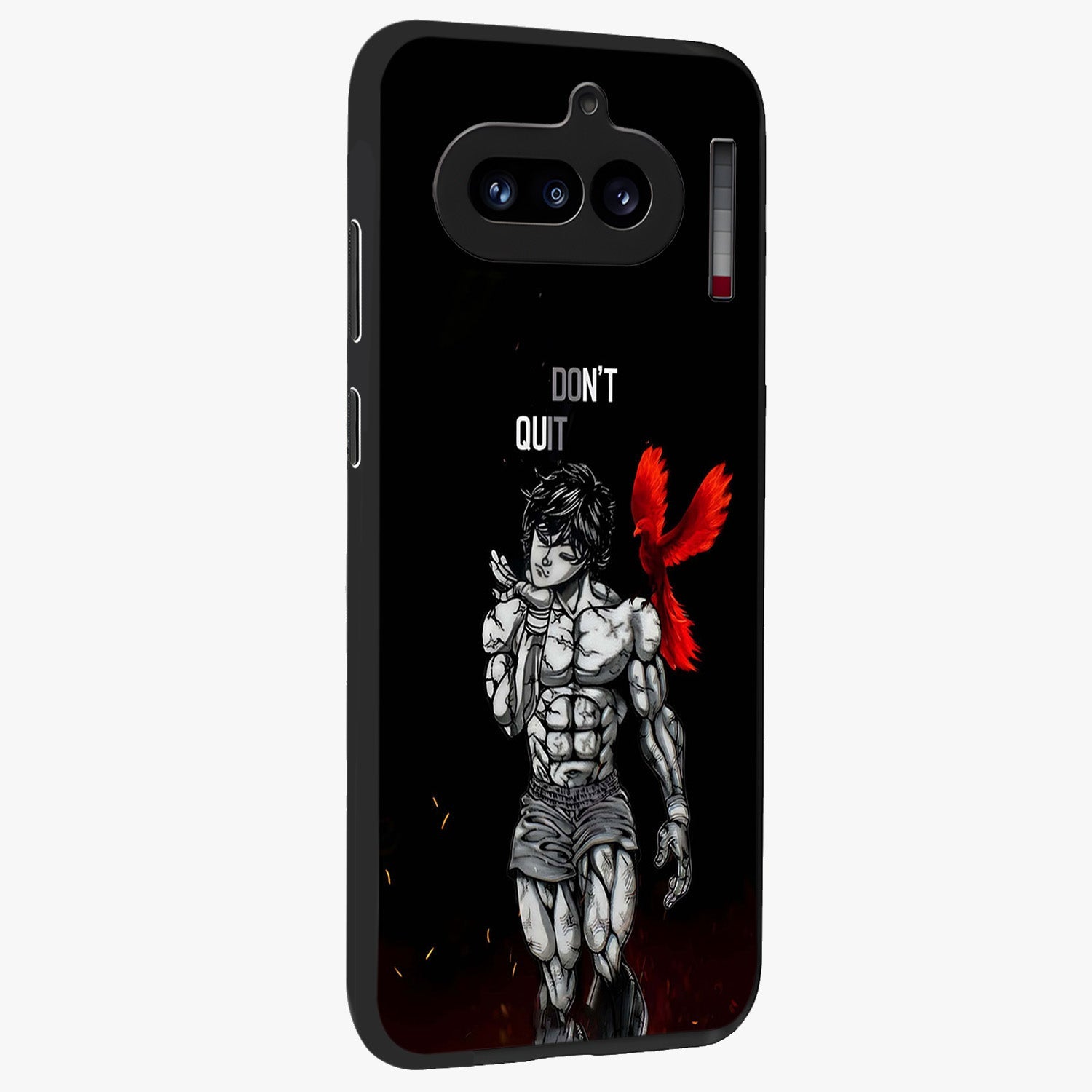 Rise Beyond Limits Glass Case upright view showcasing powerful inspirational artwork with uplifting theme.