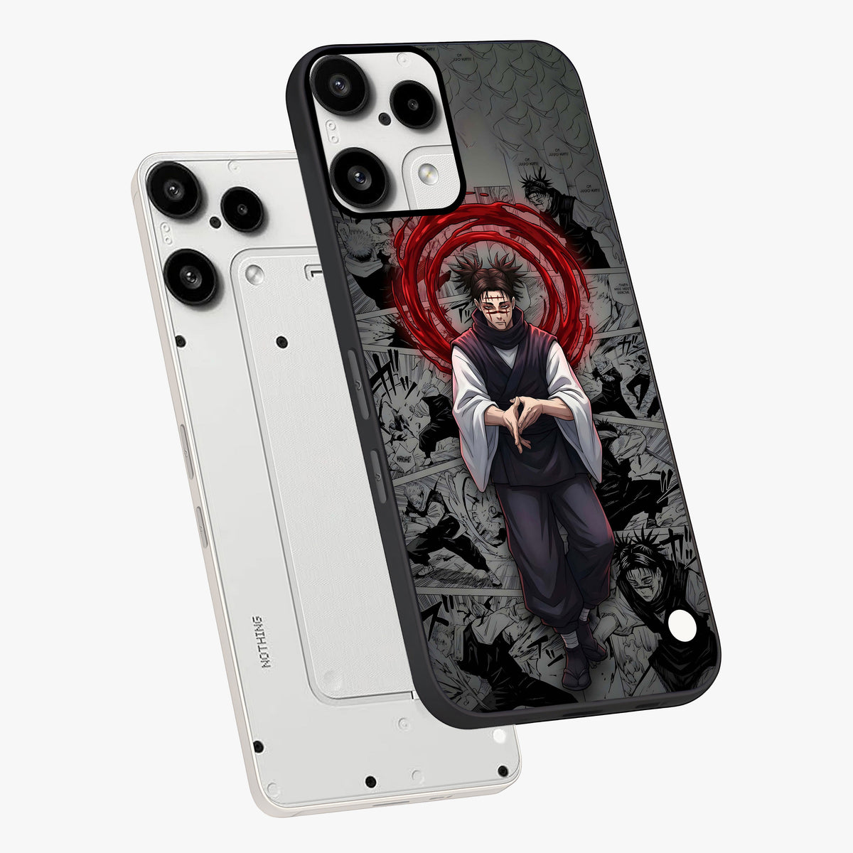 Cursed Ritual Ascension Glass Case displayed in angled mockup highlighting mystical ritual illustration with supernatural aesthetic.