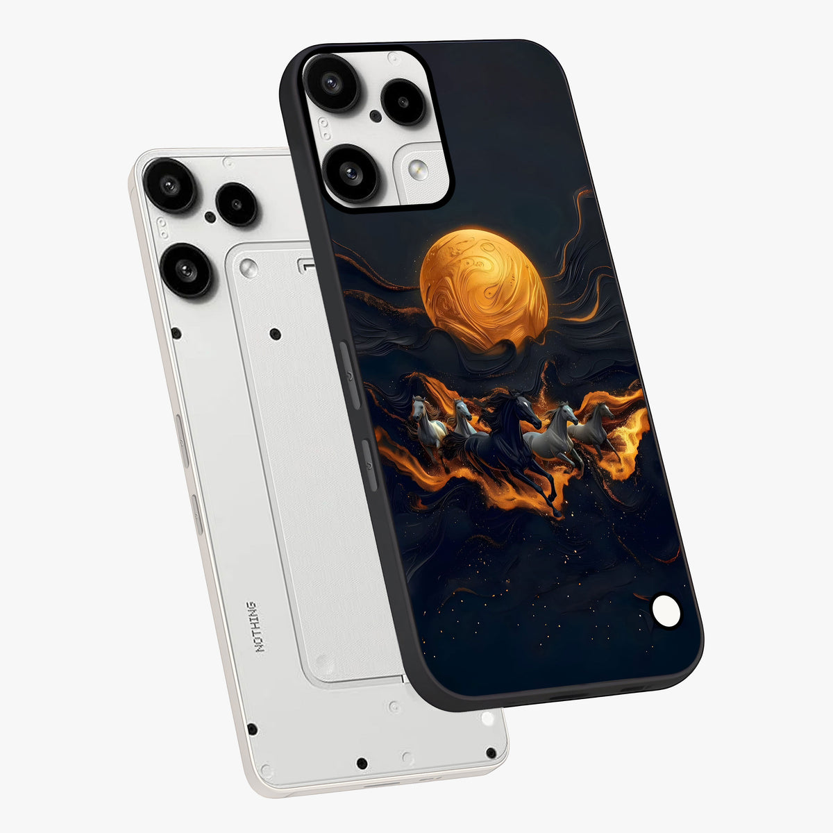 Golden Royal Heritage Glass Case displayed in angled mockup highlighting luxurious heritage design with golden aesthetic style.