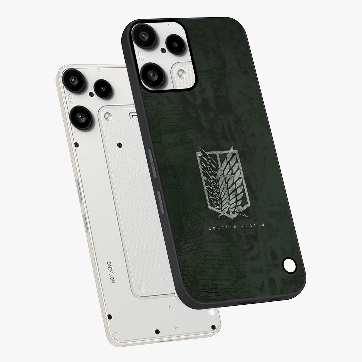 Wings Of Freedom Glass Case displayed in angled mockup highlighting graceful wing design with inspirational aesthetic.