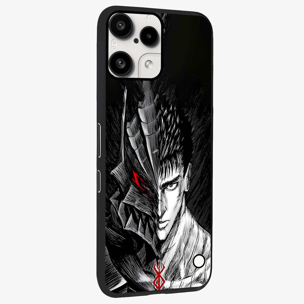 Berserker Blood Oath Glass Case upright view showcasing intense warrior aesthetic with dramatic artistic style.