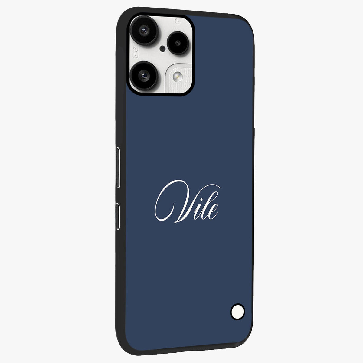 Blue Vintage Floral Pattern Glass Case displayed in angled mockup highlighting classic blue floral pattern and retro aesthetic design.