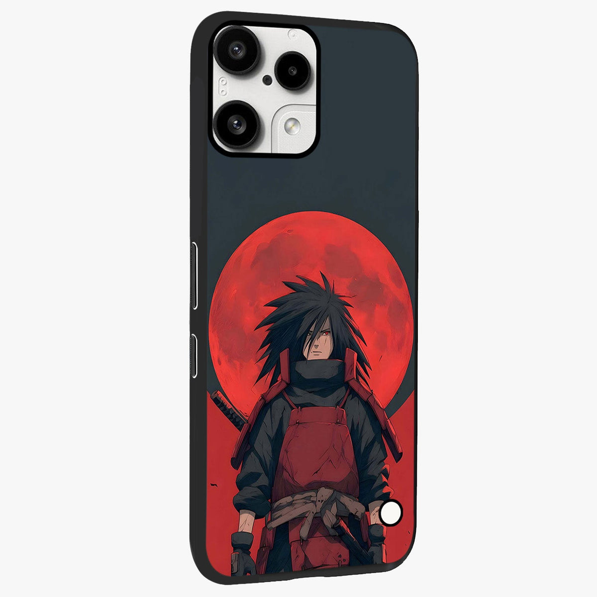 Crimson Moon Warlord Glass Case upright view showcasing powerful warlord artwork with dark celestial theme.
