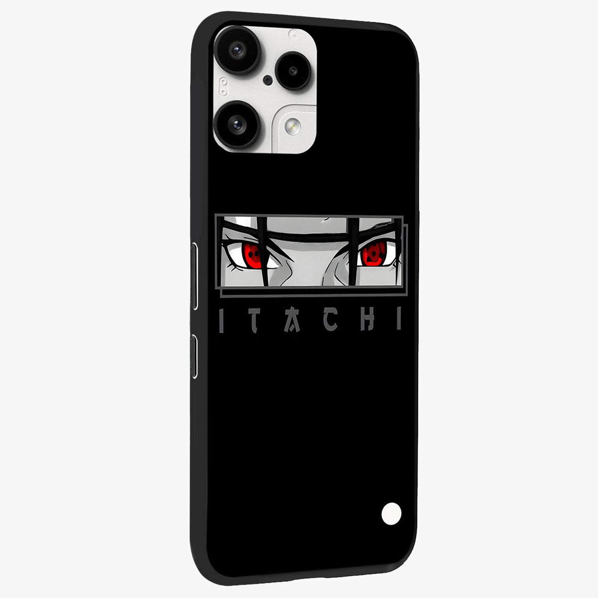 Scarlet Gaze Dominance Glass Case upright view showcasing powerful dramatic artwork with dominant artistic theme.